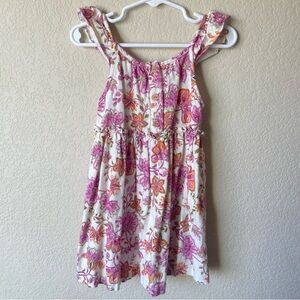 Zara Pink and Cream Floral Dress, Sz 3-4
